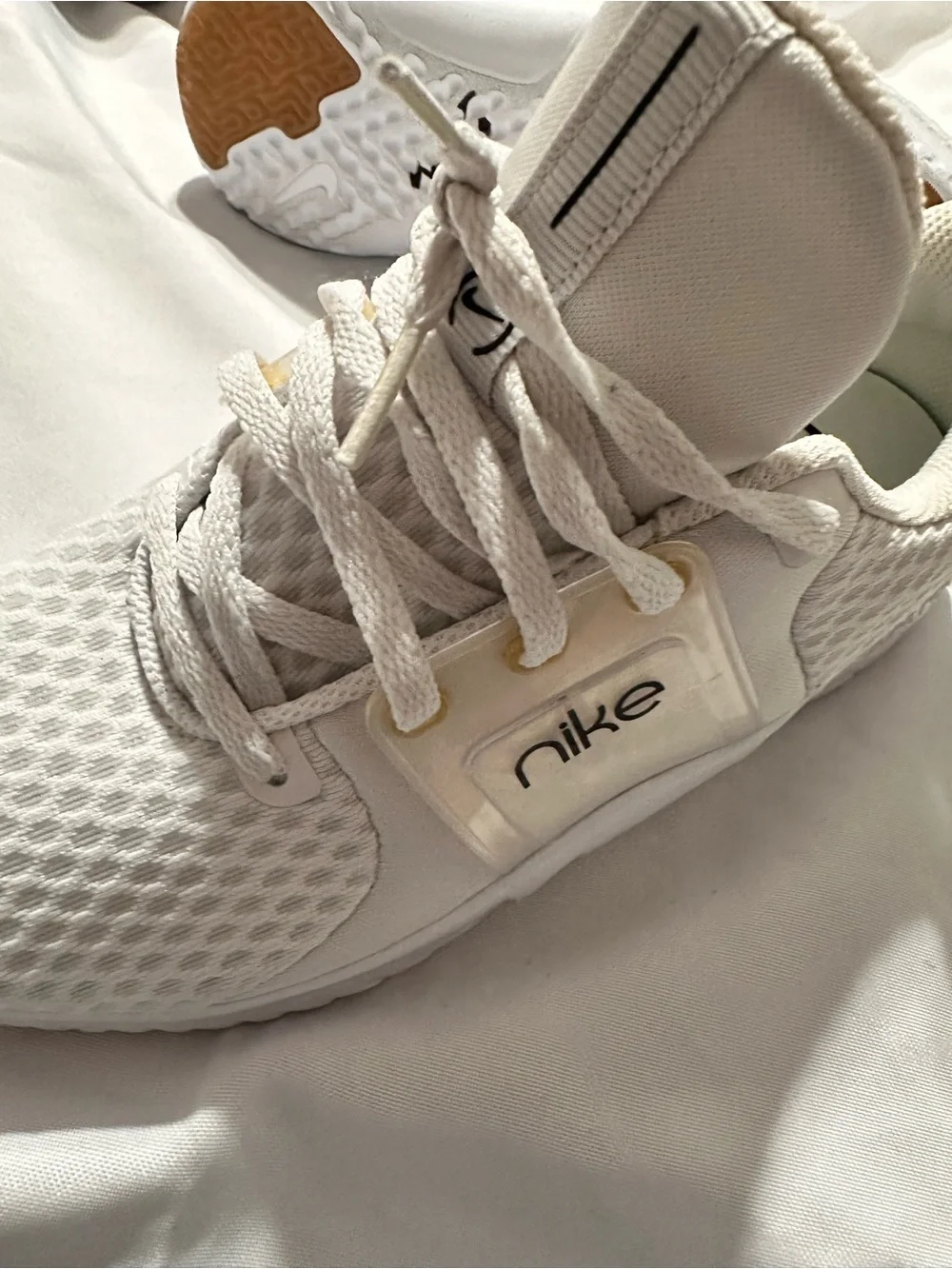 Nike White & Gold Running Sneakers
